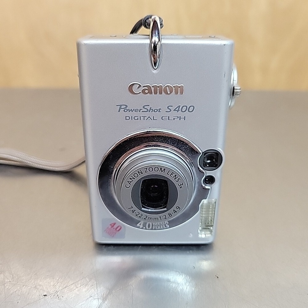 Canon PowerShot Digital ELPH S400 W Battery - 4.0MP Camera - Untested